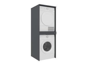 Móvel para máquina de lavar roupa «Linfa 70» - 70 x 73 x 193 cm - Antracite mate