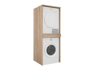 Móvel para máquina de lavar roupa «Linfa 70» - 70 x 73 x 193 cm - Carvalho