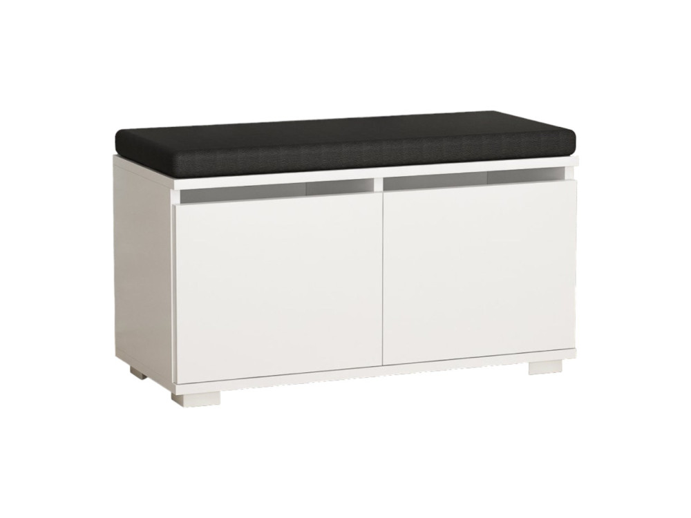 Sapateira de madeira "Drago" - 80 x 35 x 42 cm - Branco