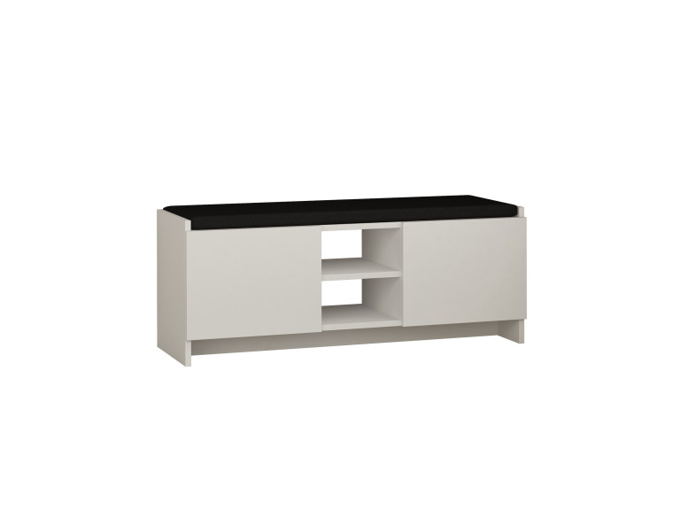 Sapateira de madeira "Zulla" - 110 x 37 x 43 cm - Branco