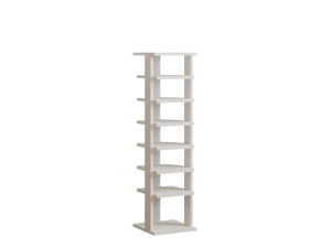 Sapateira de madeira "Ayka" - 30 x 30 x 110 cm - Branco
