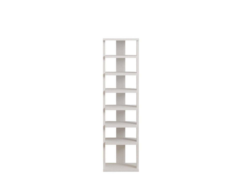 Sapateira de madeira "Ayka" - 30 x 30 x 110 cm - Branco