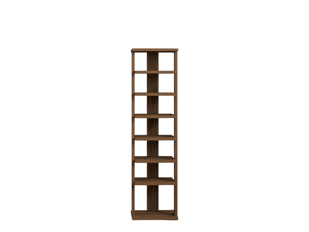 Sapateira de madeira "Ayka" - 30 x 30 x 110 cm - Castanho