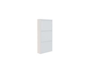 Sapateira metálica "Luna" - 50 x 15 x 103 cm - Branco