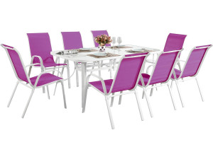Conjunto de móveis de jardim "Cordoba XL 180" - Phoenix - Fúchsia