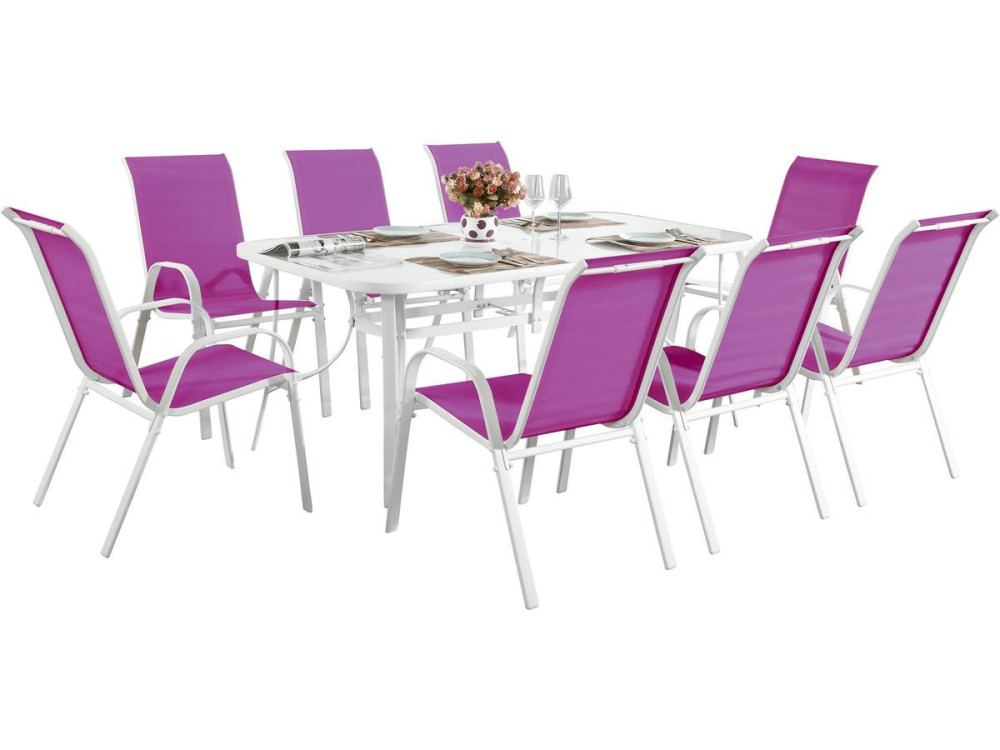 Conjunto de móveis de jardim "Cordoba XL 180" - Phoenix - Fúchsia