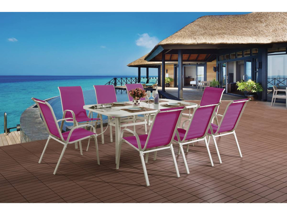 Conjunto de móveis de jardim "Cordoba XL 180" - Phoenix - Fúchsia