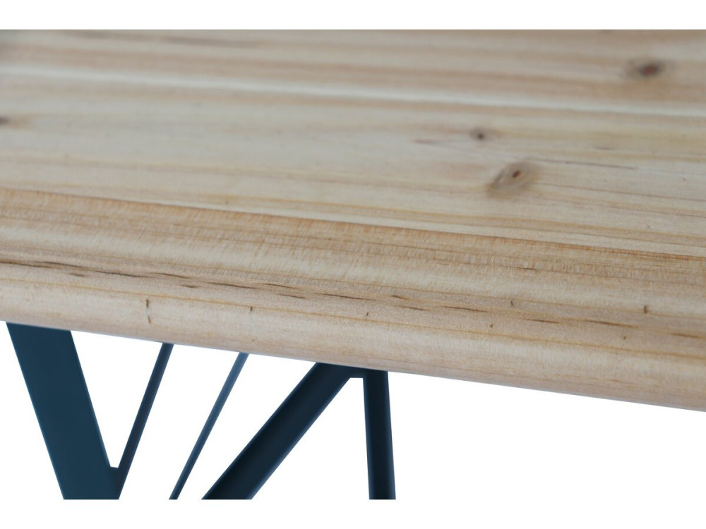 Mesa dobrável de jardim brasserie com 2 bancos "Lisboa" - 218 x 59,5 x 75 cm - Castanho