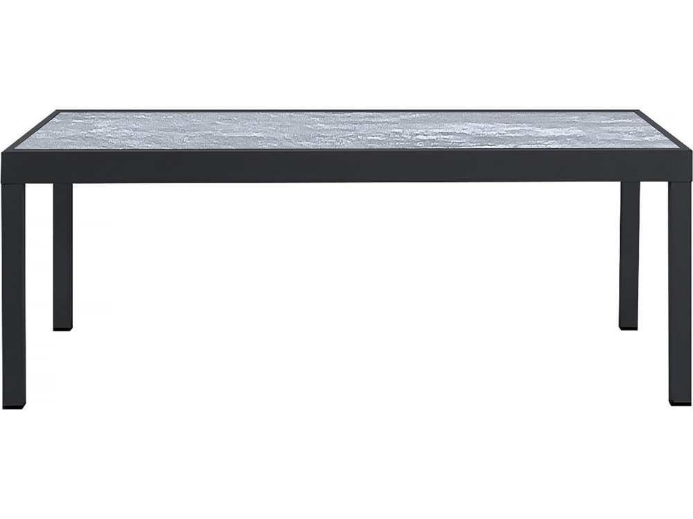 Mesa e cadeiras de jardim em alumínio extensível "Lagos" - 200/320 x 105 x 76 cm - Taupe - 10 lugares