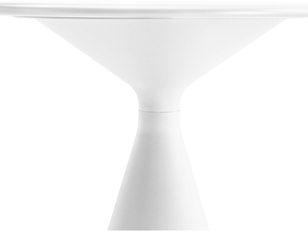 Mesa bistrô e cadeiras altas empilháveis "Vaena" - 2 lugares - Branco