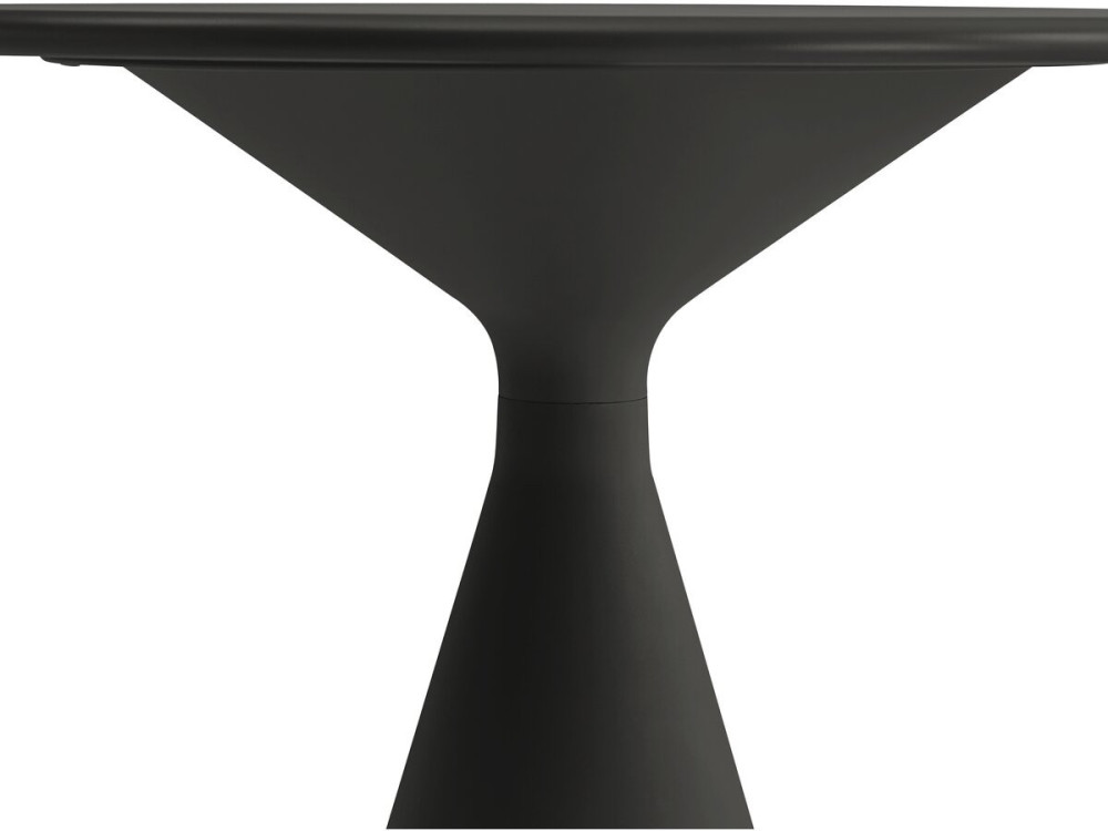 Mesa de jardim bistrô empilhável "Néora" e cadeiras altas - 2 lugares - Preto