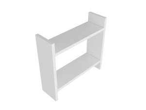Prateleira de madeira "Denver" para cozinha - 34 x 10 x 30 cm - Branco