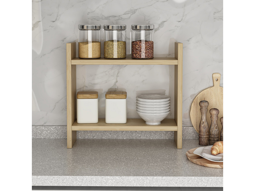 Prateleira de cozinha em madeira "Denver" - 34 x 10 x 30 cm - Saphir