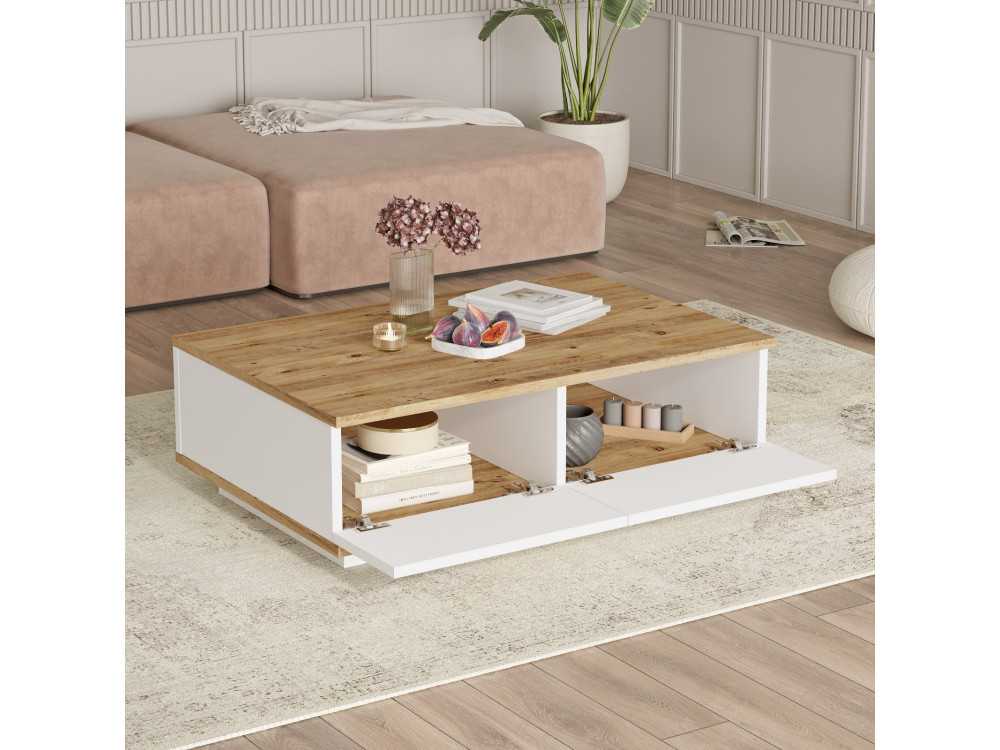 FR17" conjunto de móveis para sala de estar em madeira - 180 x 44 x 44 cm - Branco