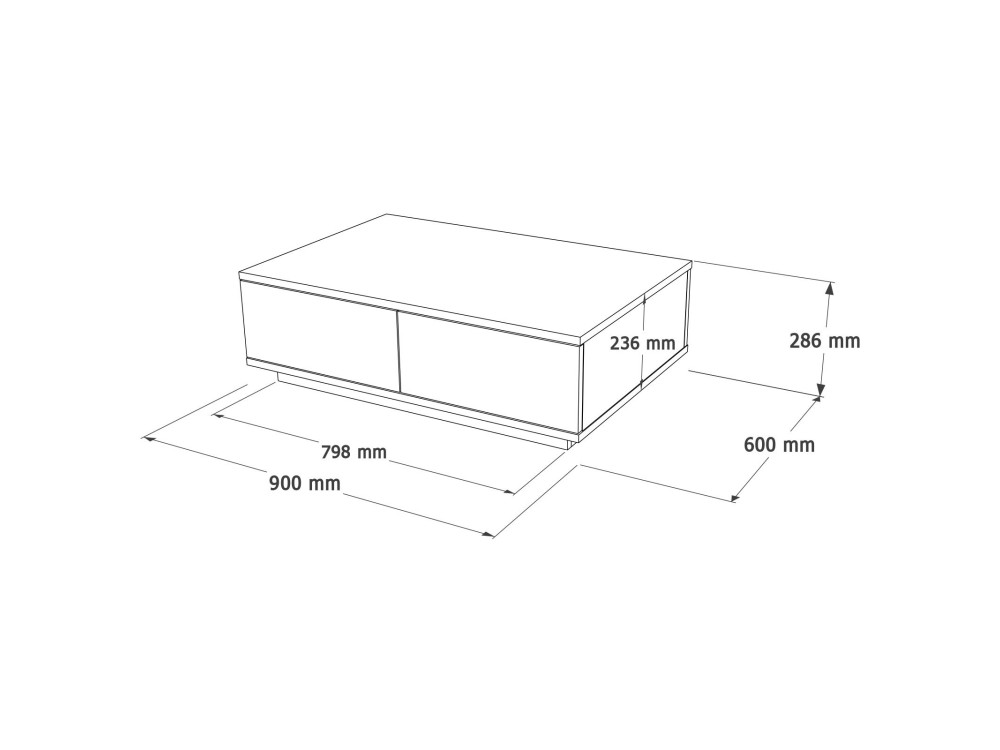 FR17" conjunto de móveis para sala de estar em madeira - 180 x 44 x 44 cm - Branco