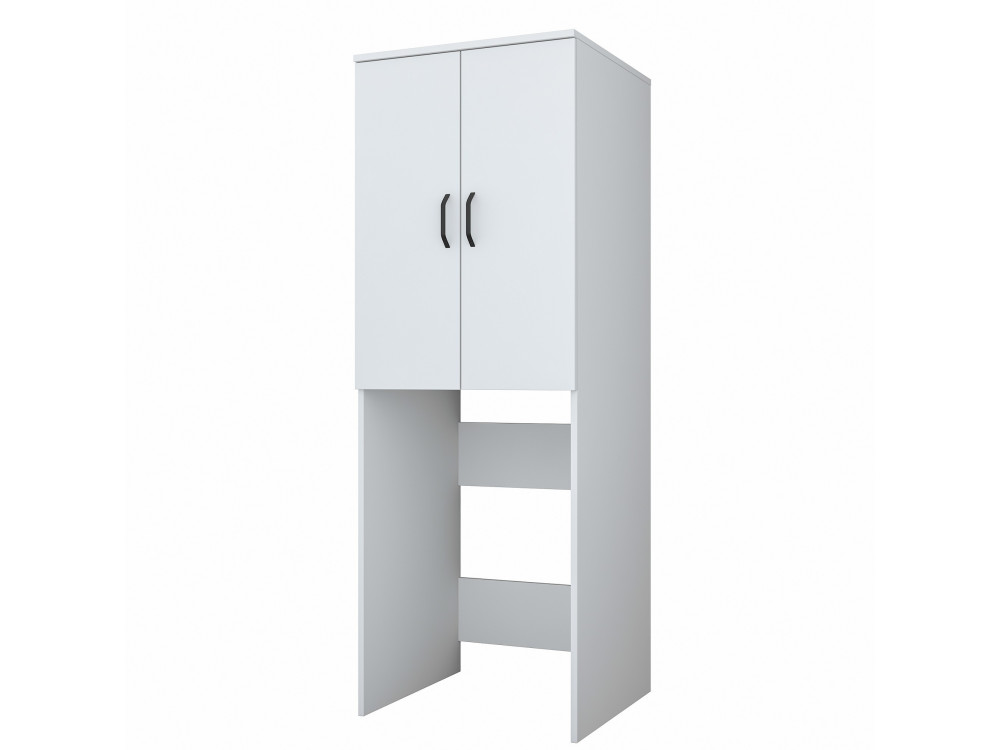 Armário para máquina de lavar roupa "Losal" em madeira - 65 x 62 x 181 cm - Branco