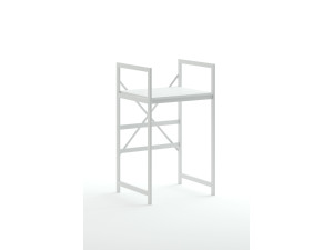 Armário metálico para máquina de lavar roupa "Junior" - 70 x 60 x 116 cm - Branco