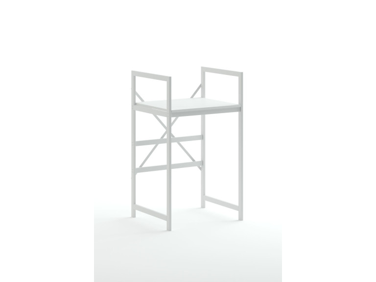 Armário metálico para máquina de lavar roupa "Junior" - 70 x 60 x 116 cm - Branco