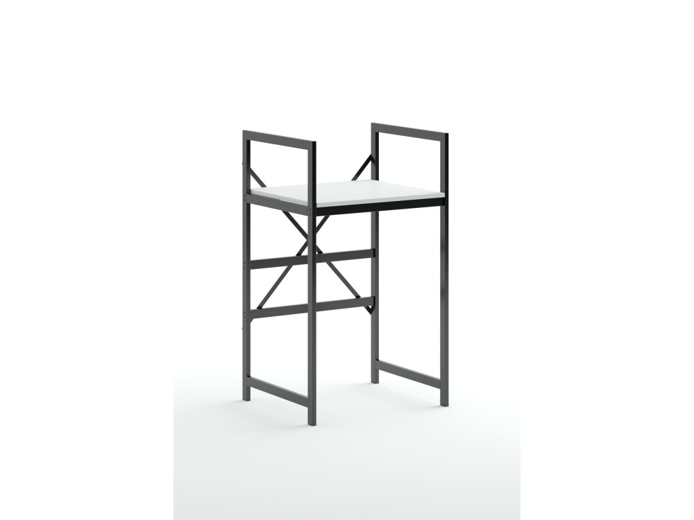 Armário metálico para máquina de lavar roupa "Junior" - 70 x 60 x 116 cm - Branco