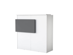 Mesa de receção em madeira "Mona" - 110 x 40 x 110 cm - Branco