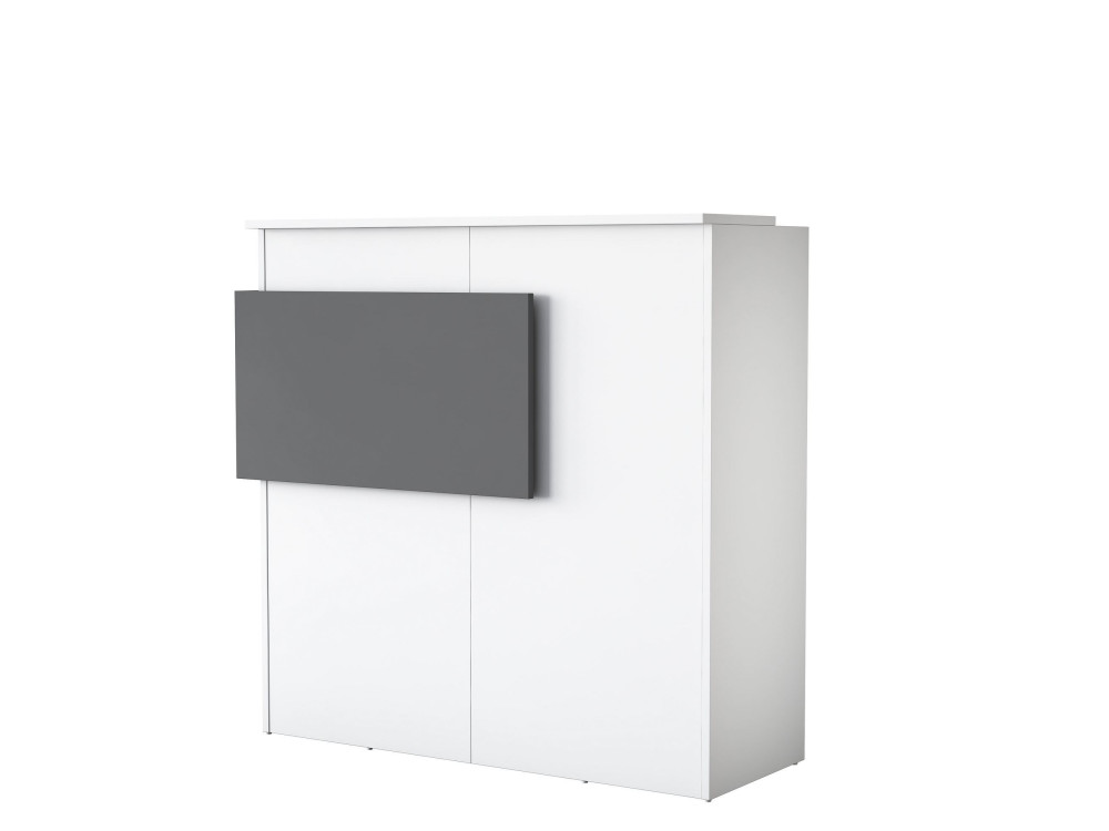 Mesa de receção em madeira "Mona" - 110 x 40 x 110 cm - Branco