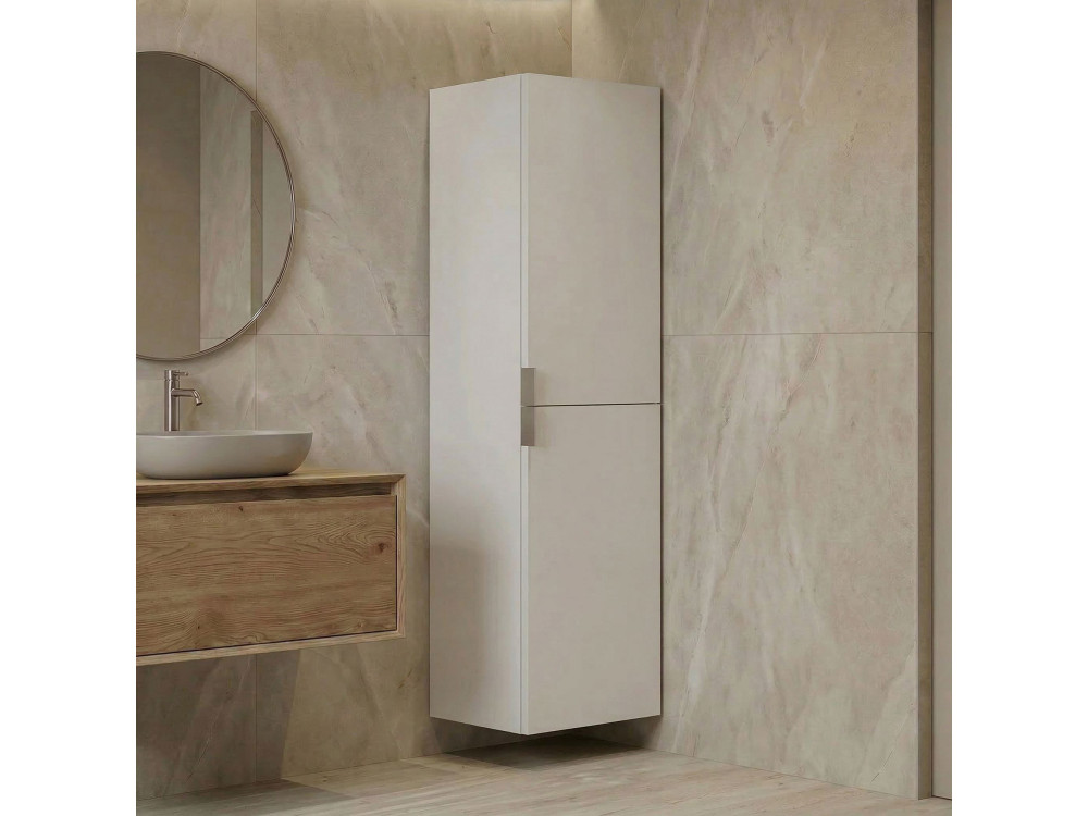 Armário de casa de banho «Purus 40» - 40 x 32 x 138 cm - Branco