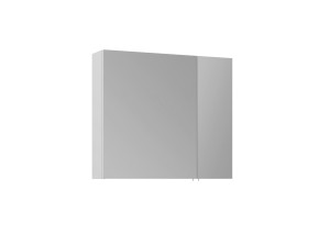 Móvel de casa de banho com espelho «Side 80» - 79 x 16 x 66 cm - Branco mate