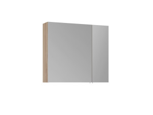Móvel de casa de banho com espelho «Side 80» - 79 x 16 x 66 cm - Carvalho