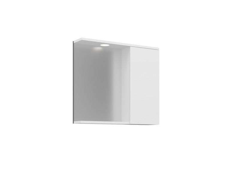 Móvel de casa de banho com espelho «Purus 80» - 75 x 18 x 68 cm - Branco