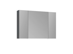 Móvel de casa de banho com espelho «Side 100» - 100 x 16 x 66 cm - Antracite mate