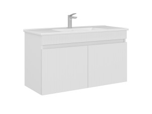 Móvel para lavatório «Tivoli 100» - 100 x 45 x 57 cm - Branco mate