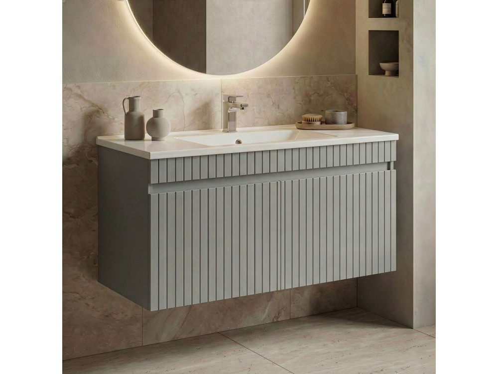 Móvel para lavatório «Tivoli 100» - 100 x 45 x 57 cm - Matte Cashmere