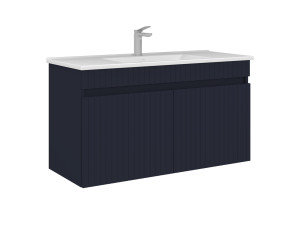 Móvel para lavatório «Tivoli 100» - 100 x 45 x 57 cm - Azul-marinho mate