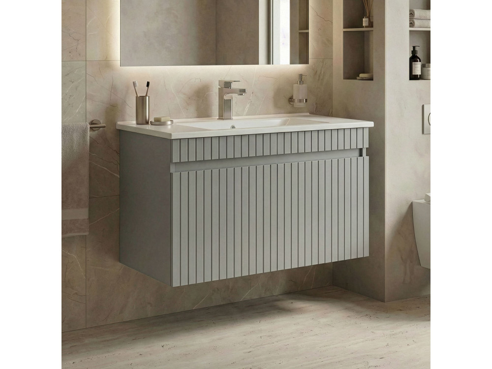 Móvel para lavatório «Tivoli 85» - 85 x 45 x 57 cm - Matte Cashmere