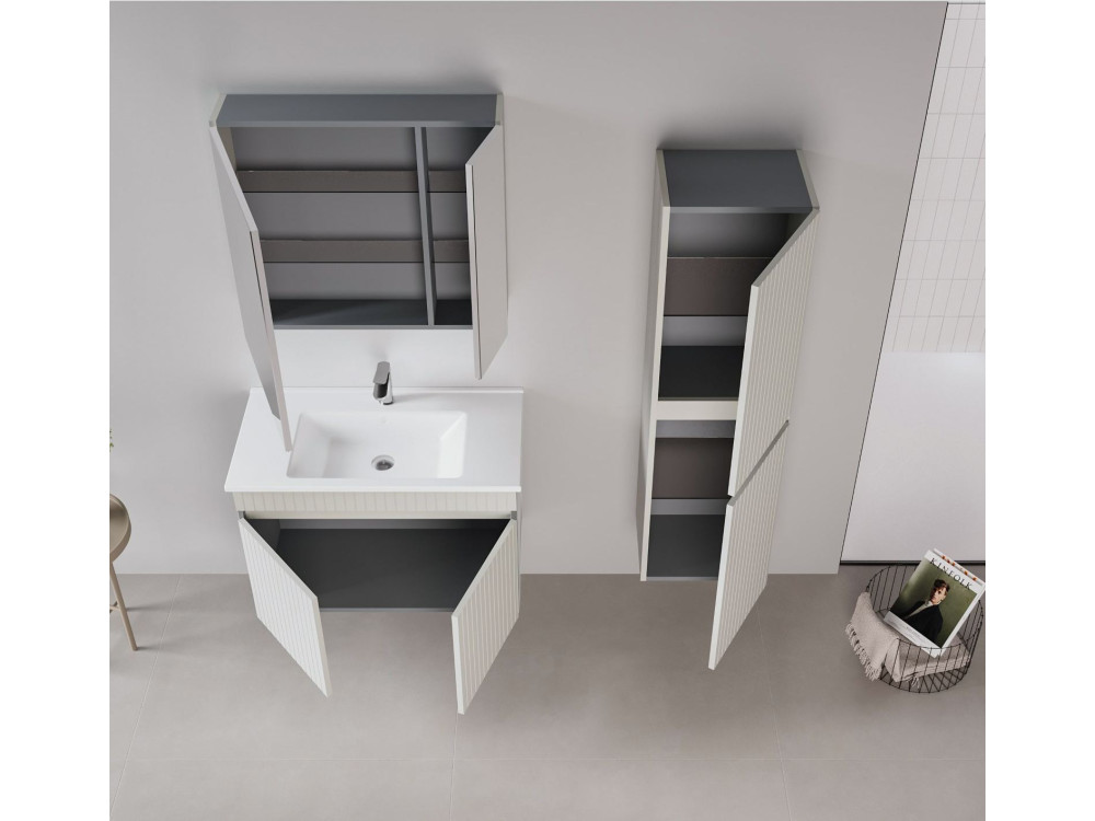 Móvel para lavatório «Tivoli 85» - 85 x 45 x 57 cm - Matte Cashmere