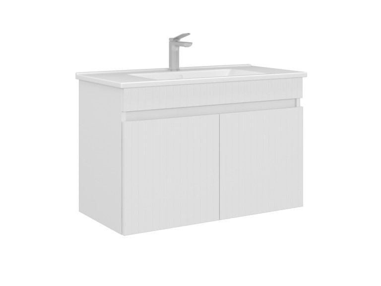 Móvel para lavatório «Tivoli 85» - 85 x 45 x 57 cm - Branco mate