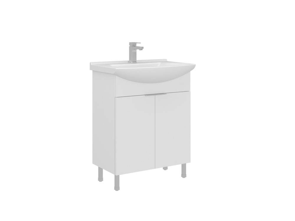 Móvel para lavatório «Purus 65» - 65 x 50 x 83 cm - Branco