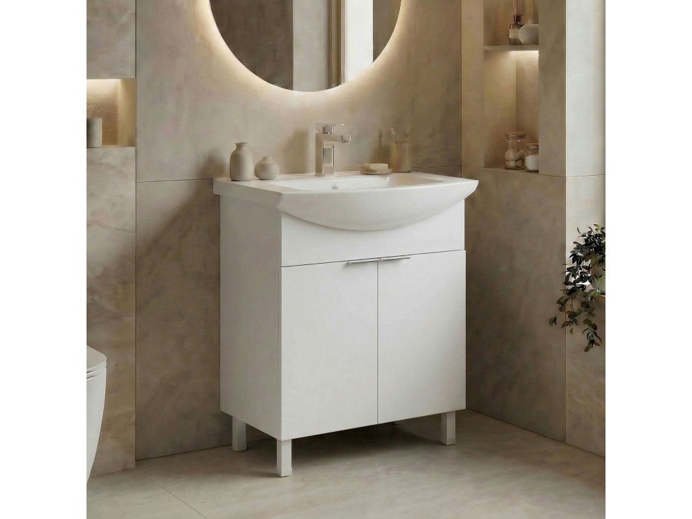 Móvel para lavatório «Purus 65» - 65 x 50 x 83 cm - Branco