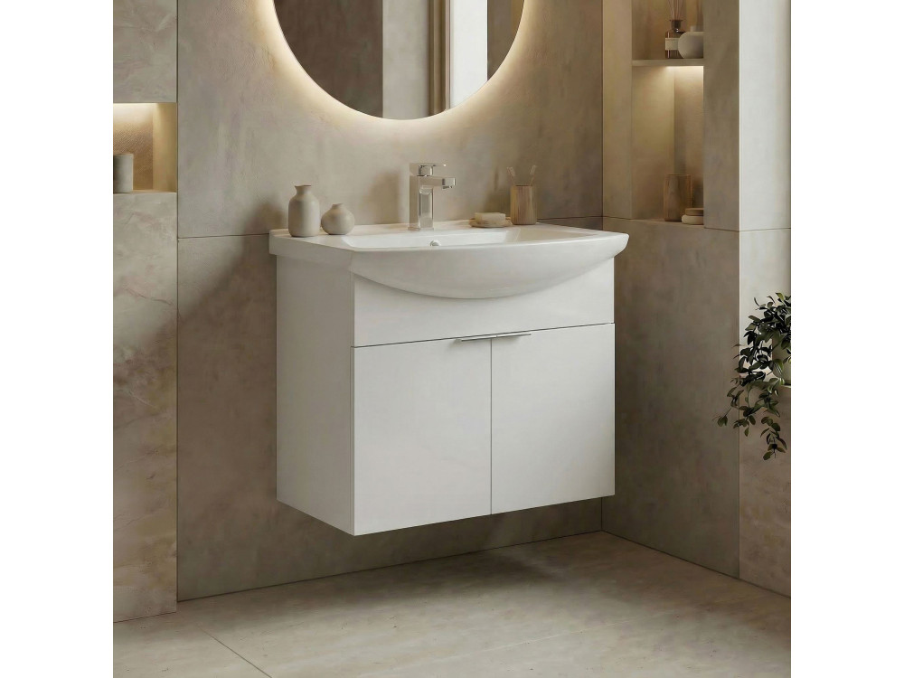 Móvel para lavatório «Purus 65» - 65 x 50 x 58 cm - Branco