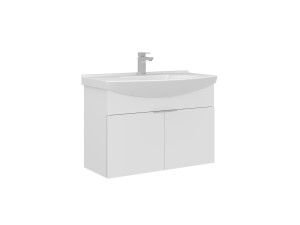 Móvel para lavatório «Purus 80» - 80 x 50 x 58 cm - Branco