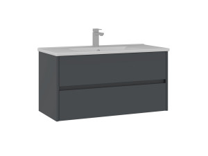 Móvel para lavatório «Side 100 v3» - 100 x 45 x 52 cm - Antracite mate