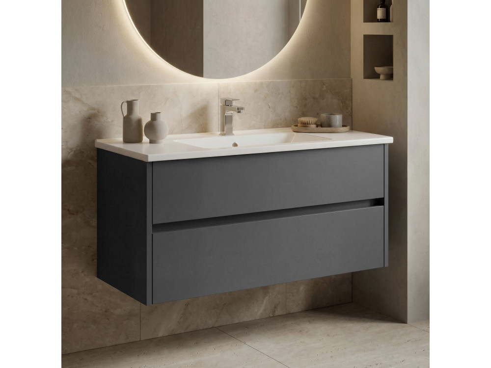 Móvel para lavatório «Side 100 v3» - 100 x 45 x 52 cm - Antracite mate