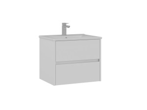 Móvel para lavatório «Side 65 v2» - 65 x 45 x 52 cm - Branco mate