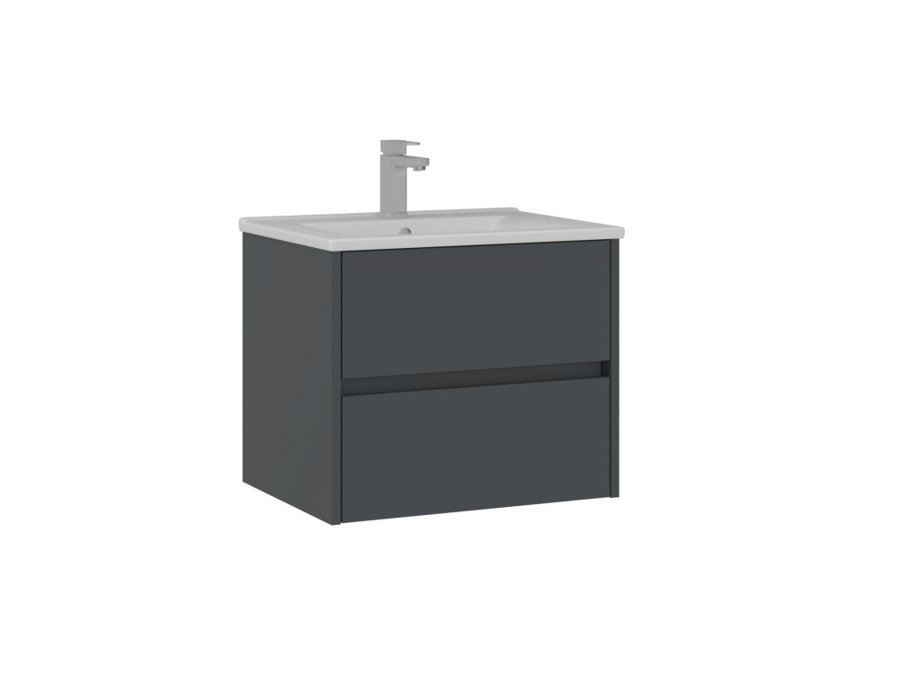 Móvel para lavatório «Side 65 v2» - 65 x 45 x 52 cm - Antracite mate