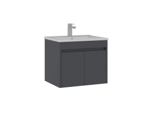 Móvel para lavatório «Side 65 v2» - 65 x 45 x 52 cm - Antracite mate