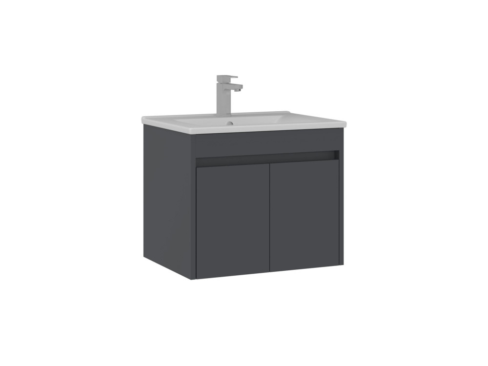 Móvel para lavatório «Side 65 v2» - 65 x 45 x 52 cm - Antracite mate