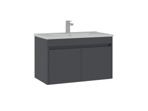 Móvel para lavatório «Side 85 v2» - 85 x 45 x 52 cm - Antracite mate
