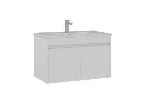 Móvel para lavatório «Side 85 v2» - 85 x 45 x 52 cm - Branco mate