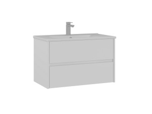 Móvel para lavatório «Side 85 v2» - 85 x 45 x 52 cm - Branco mate