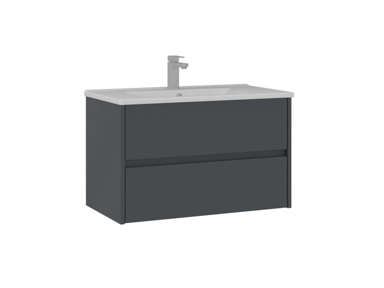 Móvel para lavatório «Side 85 v2» - 85 x 45 x 52 cm - Antracite mate